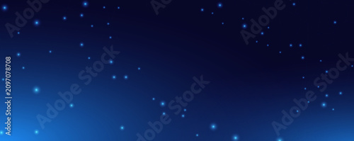 Abstract Digital Network Of Glowing Blue Nodes In Deep Space background