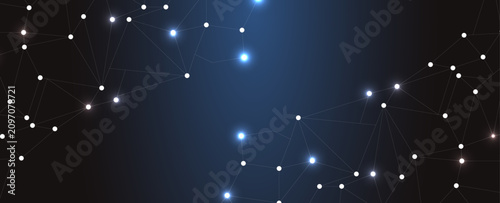 Futuristic Data Connectivity Web Shimmering Against A Dark Celestial Background
