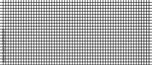 Fotografija Minimalist black grid pattern with uniform square cells on transparent backgroun