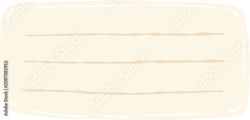 Fotografie a blank sheet of paper with three horizontal lines drawn on it
