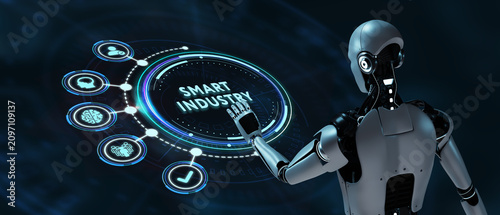 Obraz na płótnie Smart industry 4
