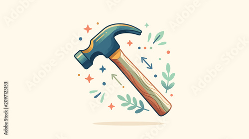 Hammer Tool for Home Repair Work.