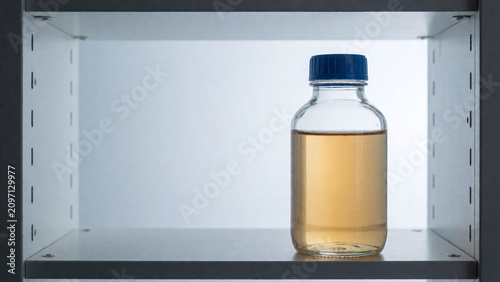 Nutrient Broth Glass Bottle Blue Cap