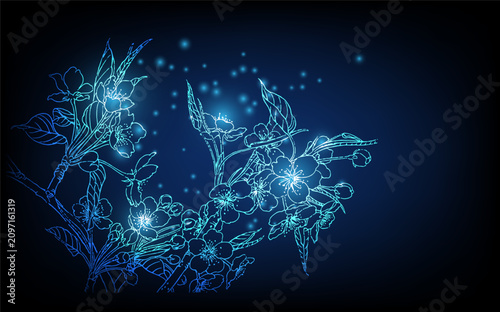 Luxury neon glowing lines, magic energy space light concept, luxury abstract background