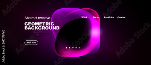 Фотография Modern website header design