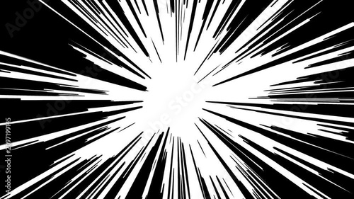 Dynamic comic book speed lines overlay, manga action effect background, for motion and, animation anime