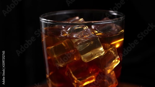 Iced coffee in a glass