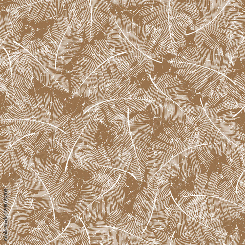 Seamless pattern with beautiful plants perfect for textiles,