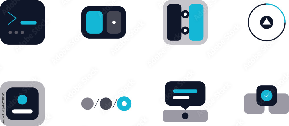Fototapeta premium mobile phone icons