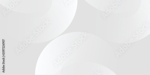 Foto Abstract white glowing geometric lines on gray background