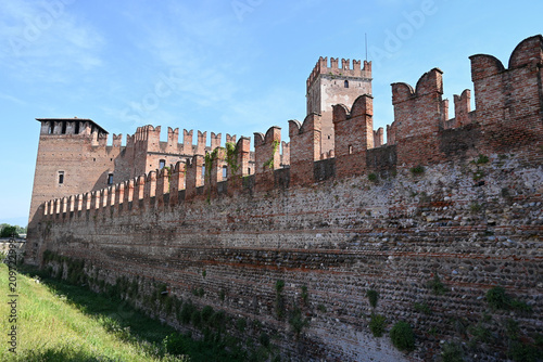 Remparts du Castelvecchio dans la ville de Vérone