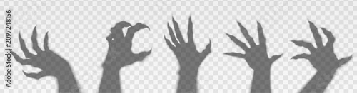 Φωτογραφία Scary monster hands, fingers with claws isolated on transparent background