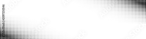 Foto Dot corner pattern, halftone gradient square
