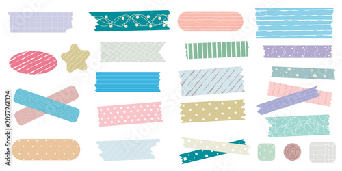 Konstfotografi Cute decorative adhesive tapes set