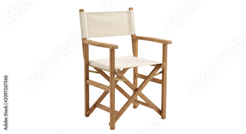 Quadro su tela Classic wooden director's chair with canvas seat and backrest