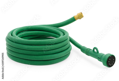 Green expandable garden hose with sprayer attachment expandable watering irrigation equipment backyard