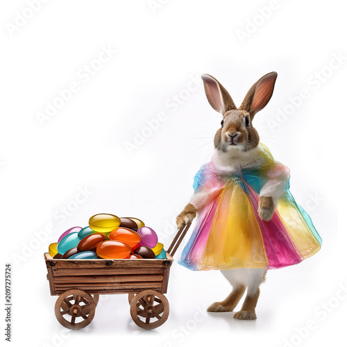 lapin, pâque , bon bon,  oeuf, vacances, sucré, corbeille, printemps, jouet, lièvre, animal, décoration, célébration, chocolat, joli, coloré, lapin de pâques, couleur, cadeau, isolé, aliment, art