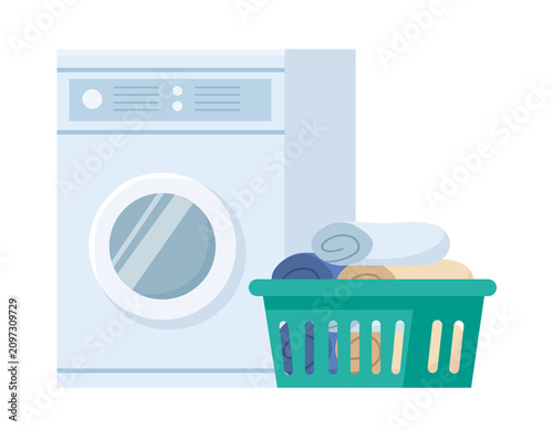 Washing Machine With Laundry Basket