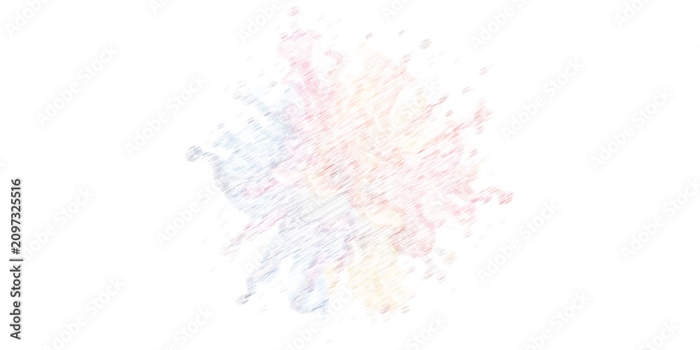 Obraz premium Colorful Powder Explosion - Vibrant Multi-Colored Dust Burst for Creative Designs