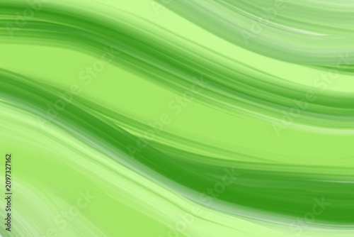 Green abstract gradient background with curved wavy lines