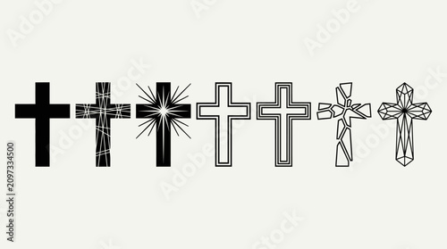 Cross Artwork Collection – High‑Resolution Display Representing Christian Faith, Artistic Diversity, and Symbolic Design for Religious, Cultural, and Creative Projects