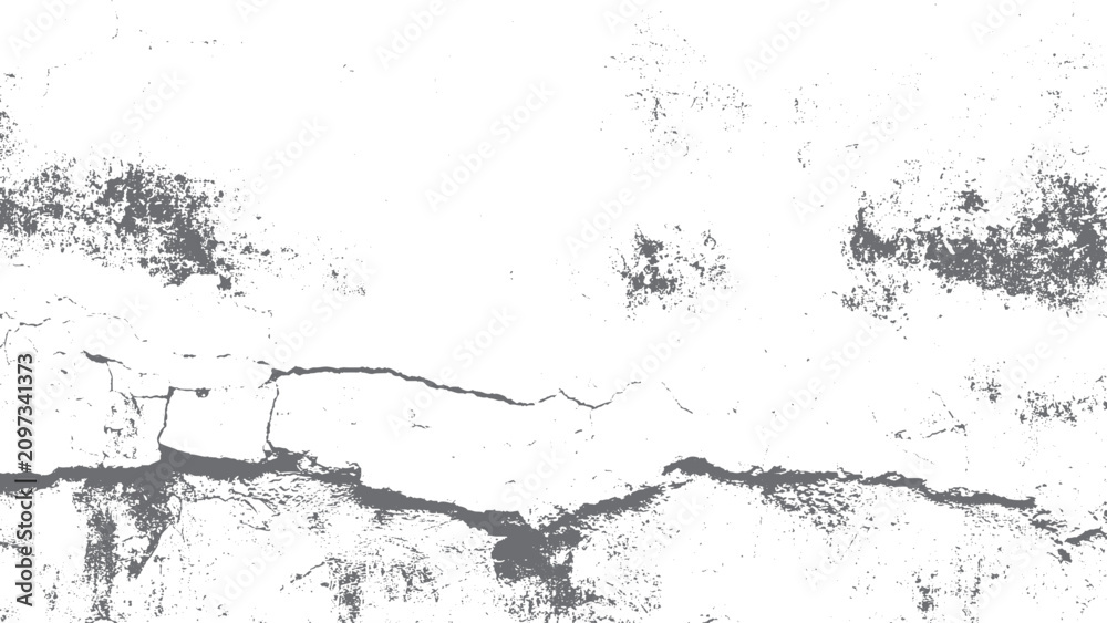 Obraz premium Sketch Ground Crack Texture with Earthquake Land Surface Breaks and Old Wall Background Vector