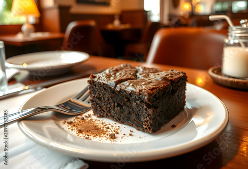 Close-up of chocolate brown...