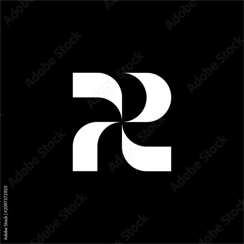 A futuristic letter R monogram with a sleek, spinning pinwheel geometry. Perfect for dynamic media agencies, modern automation tech, and innovative clean energy solutions.