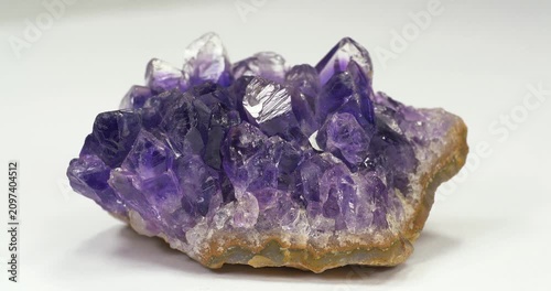 Amethyst - semi precious stone. Amethyst is a violet variety of quartz