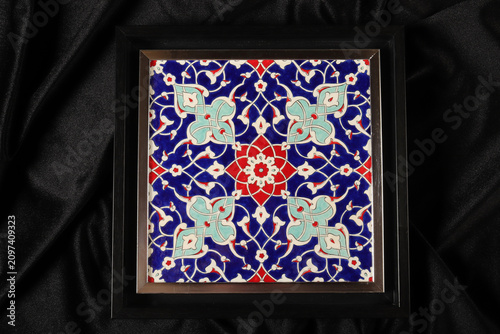 Handmade ceramic wall decorations. Turkey.