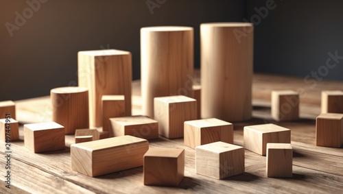 The square pieces of wood a...