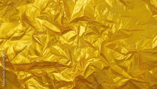Crinkled Metallic Gold Foil...