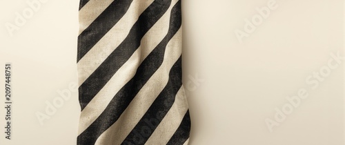 Striped Linen Tablecloth Ha...