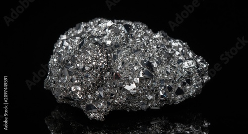 Shiny Metallic Mineral Clus...