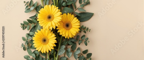 Bright Yellow Gerbera Daisi...