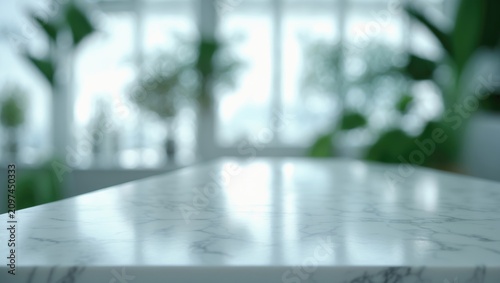 Selective focus. Marble tab...