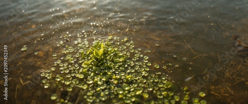 Water Lilies Floating on Su...
