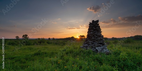 Stone Cairn Standing in a L...