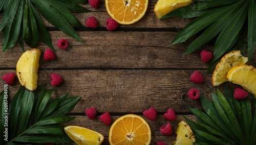Citrus Slices and Raspberri...