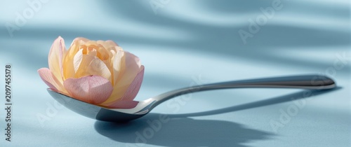 Delicate Flower on Silver S...