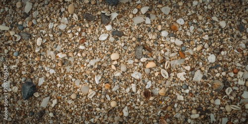 Textured Sand and Shells on...