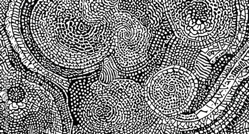 Abstract Black and White Pa...
