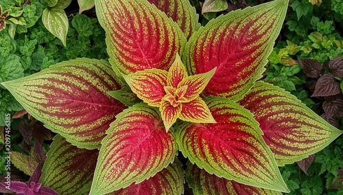 Colorful Coleus Plant Leave...