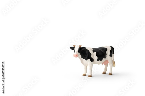 Plastic Cow Figurine Isolat...