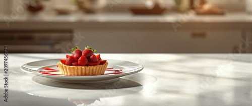 Tart Dessert with Fresh Str...