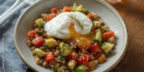 Colorful Quinoa Salad Toppe...