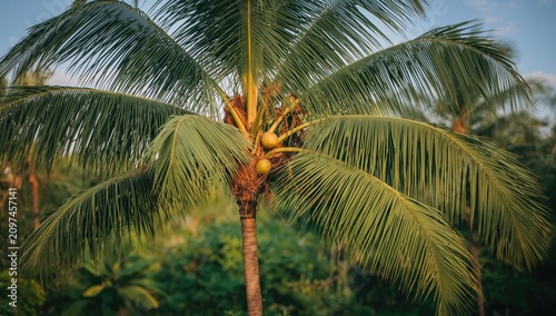 Coconut Palm Tree with Frui...