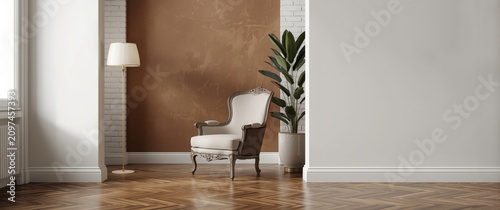 Elegant Armchair with Floor...