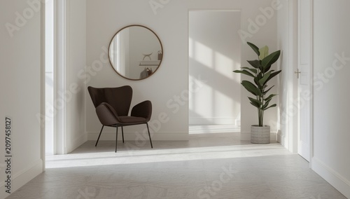 Cozy Modern Interior with B...