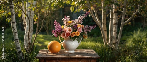 Floral Arrangement in White...